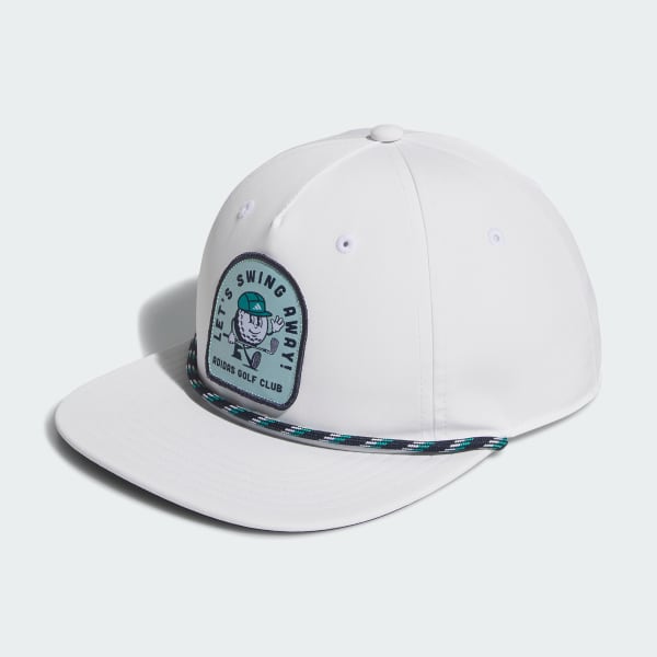 White Lets Swing Away 5-panel Rope Hat Kids
