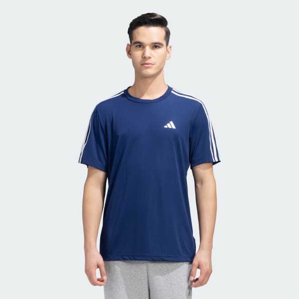 adidas Men's Essentials Base 3-Stripes Training T-Shirt