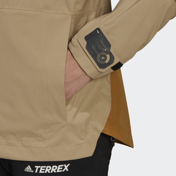 Beige GIACCA DA HIKING TERREX XPLORIC RAIN.RDY IE703