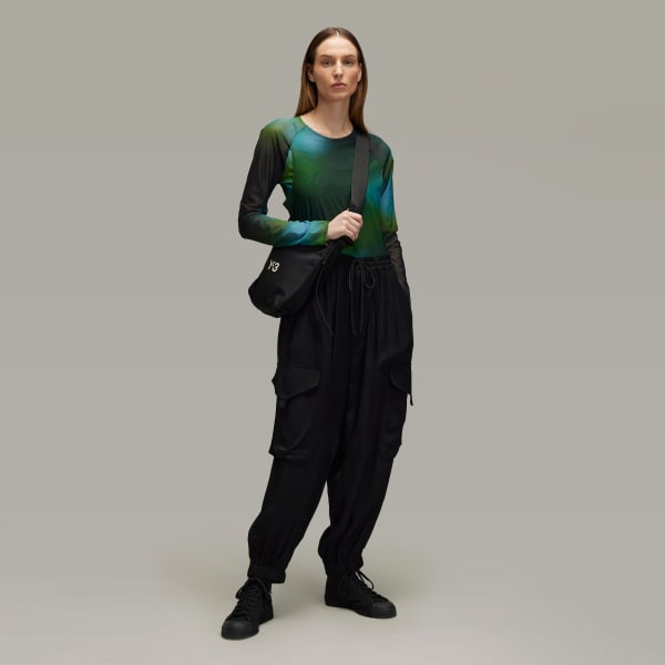 หลากสี เสื้อยืดรัดรูปผ้าตาข่ายพิมพ์ลายทั้งตัว Y-3