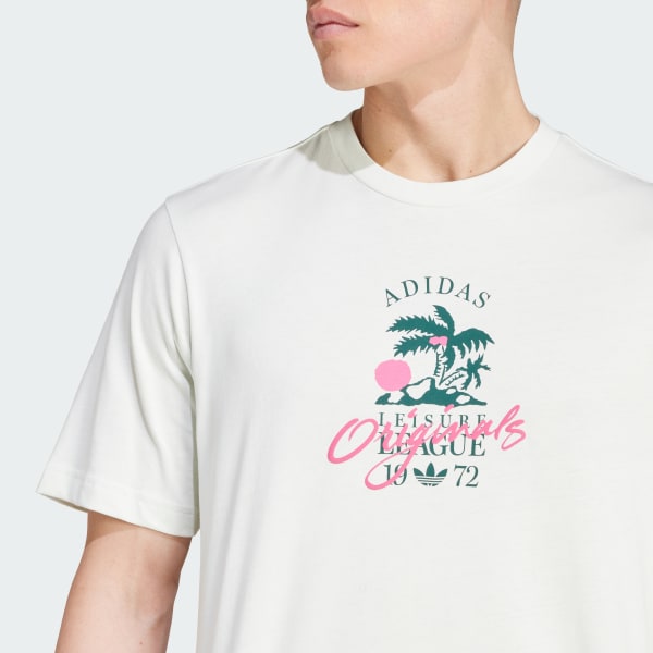 トップスその他 adidas Leisure Logo Tee Crystal Jade JD6342 adidas Originals Leisure League Logo Tee - Green | adidas