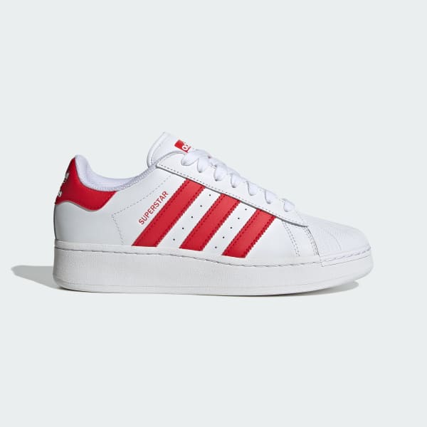 Adidas superstar blancas con rojo clearance