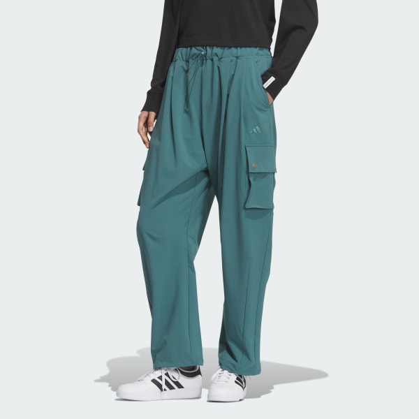こなれ感◎★adidas★カーゴパンツ ルーズフィット ウーブン素材 adidas パンツ シティエスケープ ルーズフィット ストレッチ