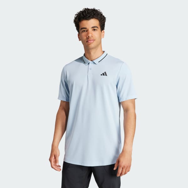 Blue Club Tennis Piqué Polo Shirt