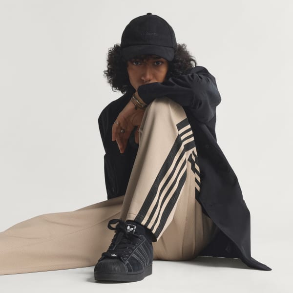 Beige PANTALON DE SURVÊTEMENT MESH COUPE AMPLE