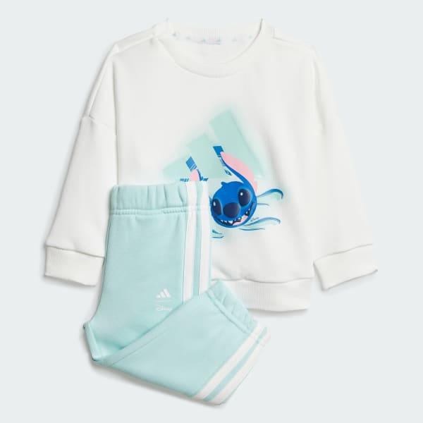 Wit adidas Disney Lilo & Stitch Joggingpak Kids