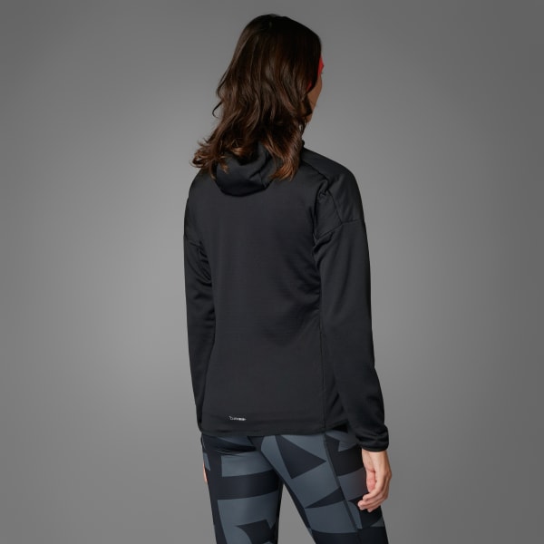 Nero Giacca con cappuccio Terrex Xperior Climawarm+ Wind Light Fleece