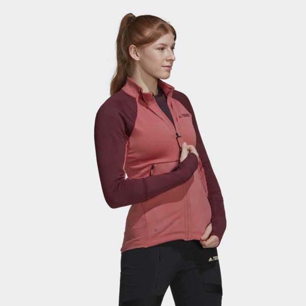 Red Terrex Tech Flooce Hiking Fleece