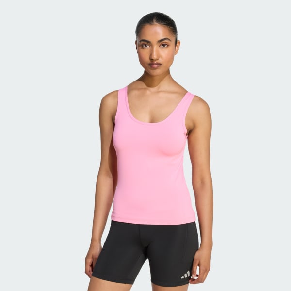 Rosa Playera sin Mangas de Running adi365 Essentials