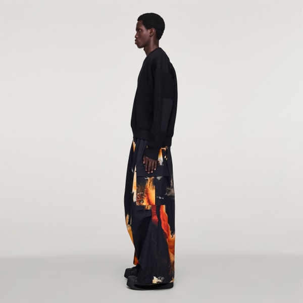 Black Y-3 AOP UT Twill Cargo Pants