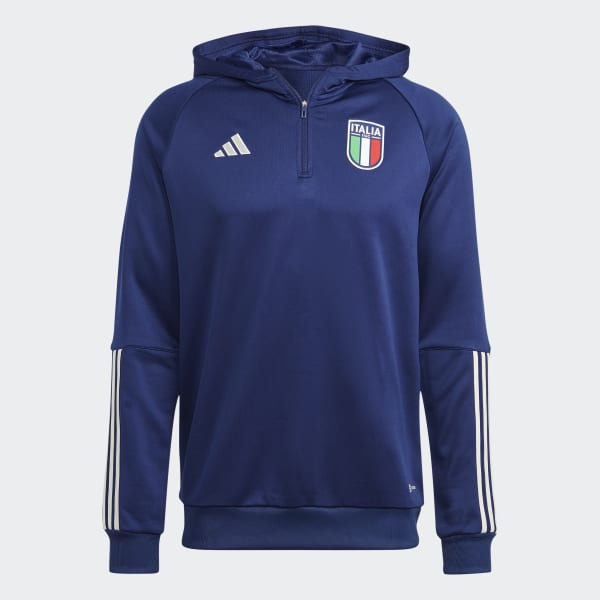 Italia 23 Felpa con cappuccio Tiro Blu adidas adidas Italia