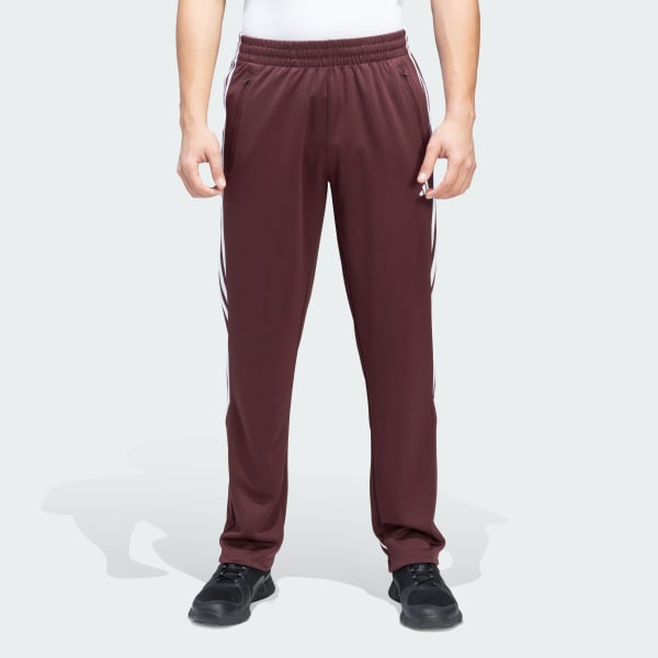Burgundy adidas Sportswear Striped Pants