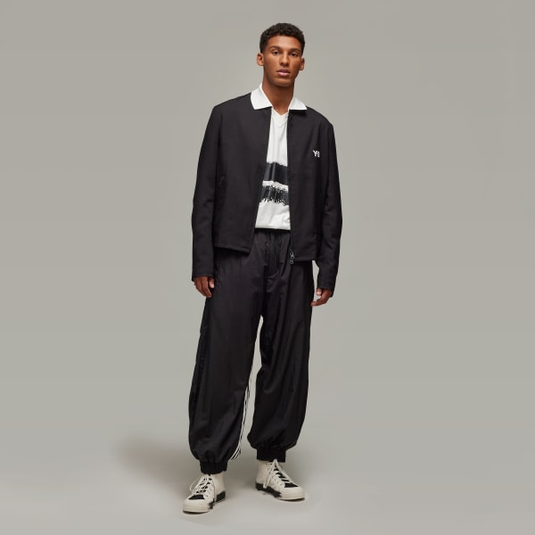 White Y-3 Graphic Logo Long Sleeve Tee