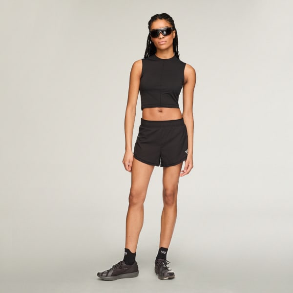 zwart Y-3 KORTE HARDLOOPTANKTOP