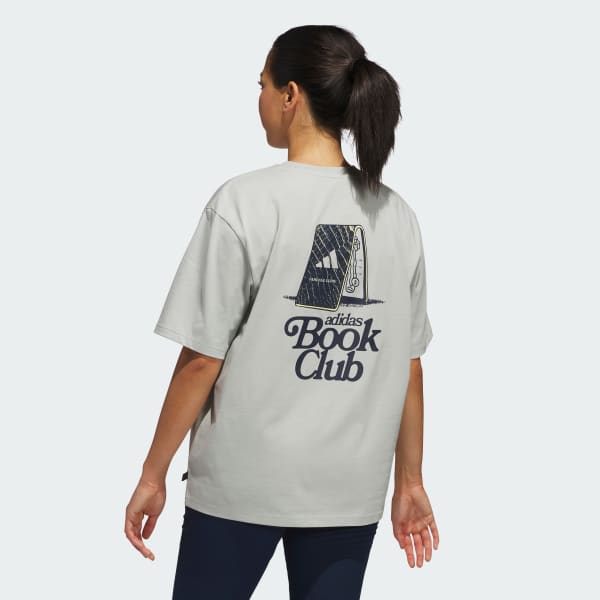Grey Golf Book Club Graphic Oversized Tee