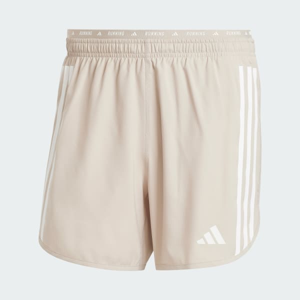 Beige Shorts Own The Run 3 Franjas