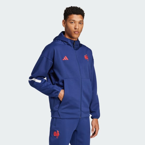 Azul Chaqueta con capucha Z.N.E. Travel Francia
