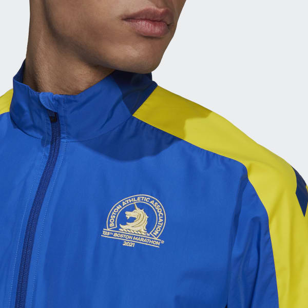 adidas Boston Marathon® Celebration Jacket Blue GQ8331 adidas US