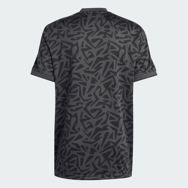 Grey Allover Print Jersey