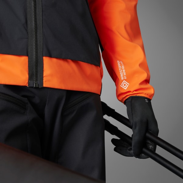 Orange Veste soft shell Terrex Techrock
