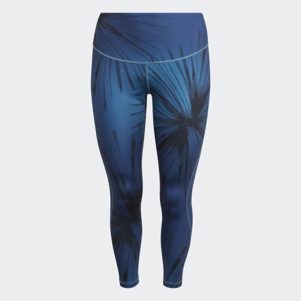 Blue adidas x 11 Honoré 7/8-Length Studio Leggings (Plus Size)