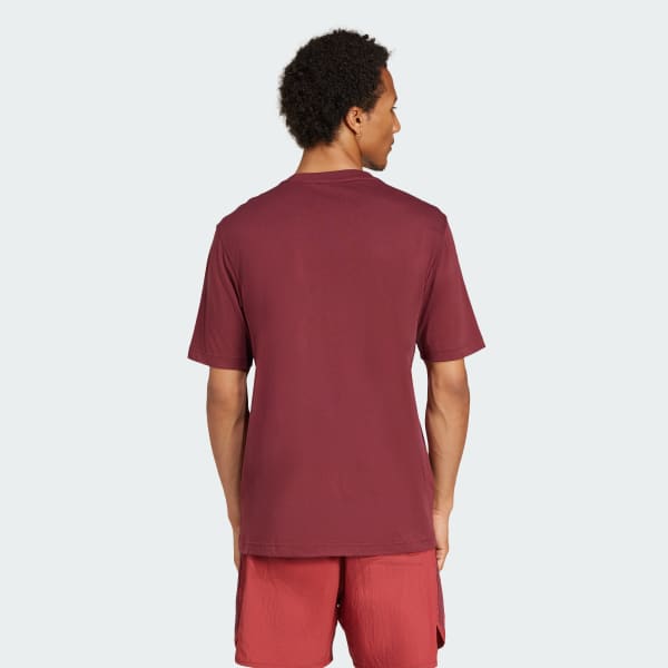 Burgundy Tričko Trefoil Essentials