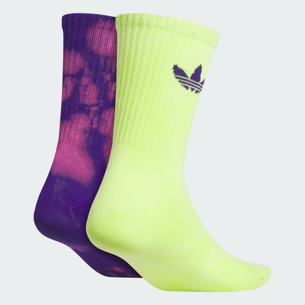 Purple Acid-Washed Crew Socks 2 Pairs