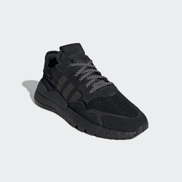 adidas nite jogger black white