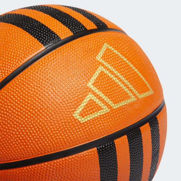 Laranja Bola Basquete Três Listras Rubber X3