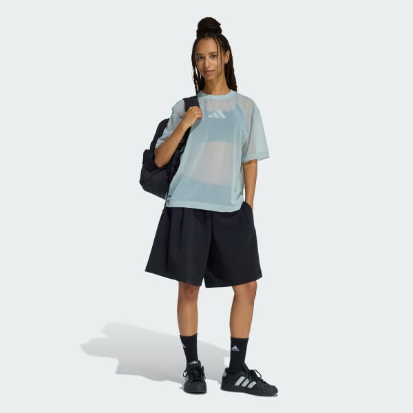 Green Soft Lux Mesh Tee