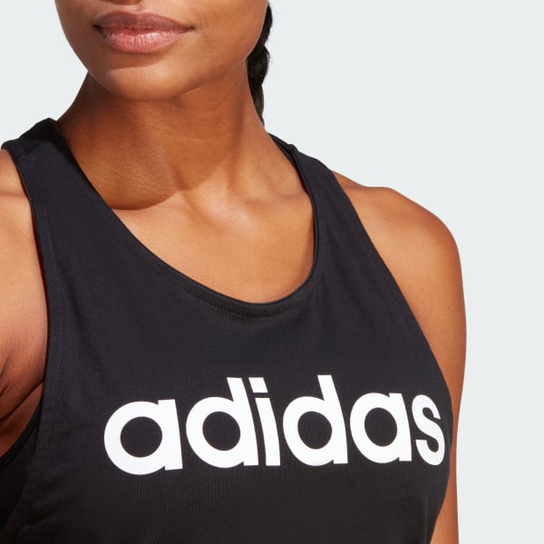 adidas Essentials Loose Logo Tank Top - Black, Women's Training
