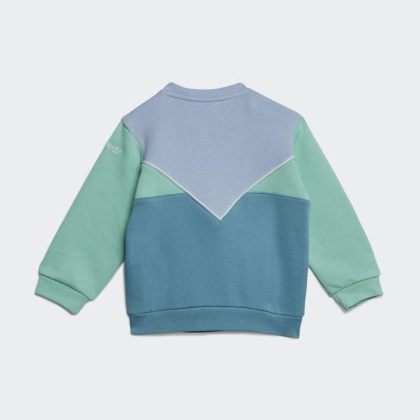 Blue Adicolor Crew Set