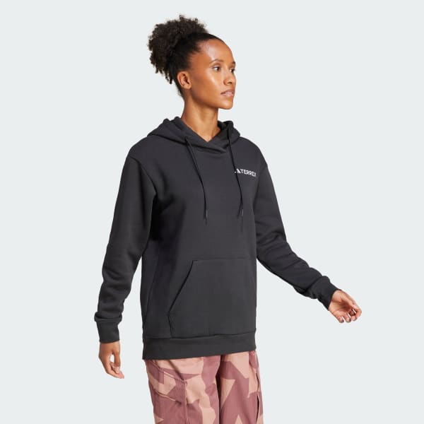 Negro Polera con capucha Terrex Multi con logo pequeño