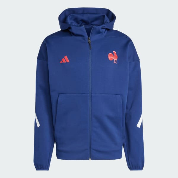 adidas Frankreich Travel Z.N.E. Zip Hoodie Blau adidas Deutschland