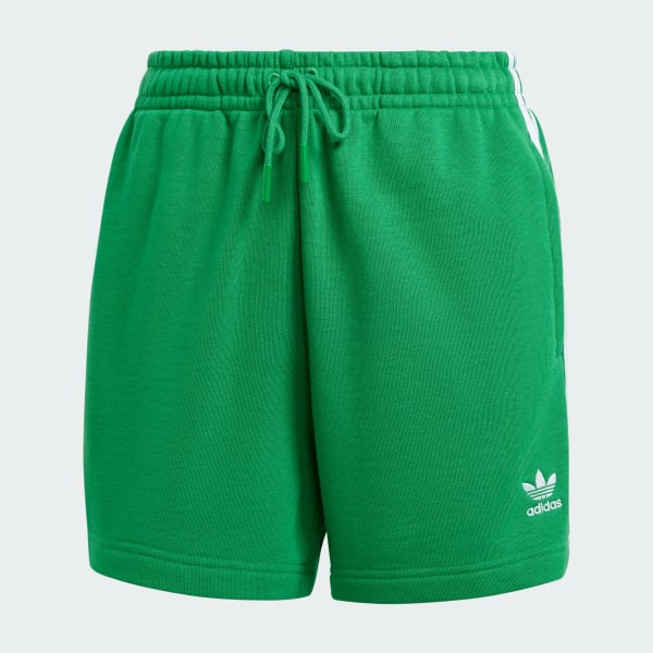 mau-xanh-la Quần Short Vải Thun Da Cá 3 Sọc