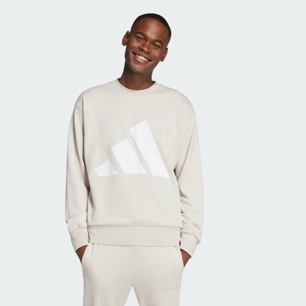 Beige Sudadera Essentials Logo Grande Felpa Francesa