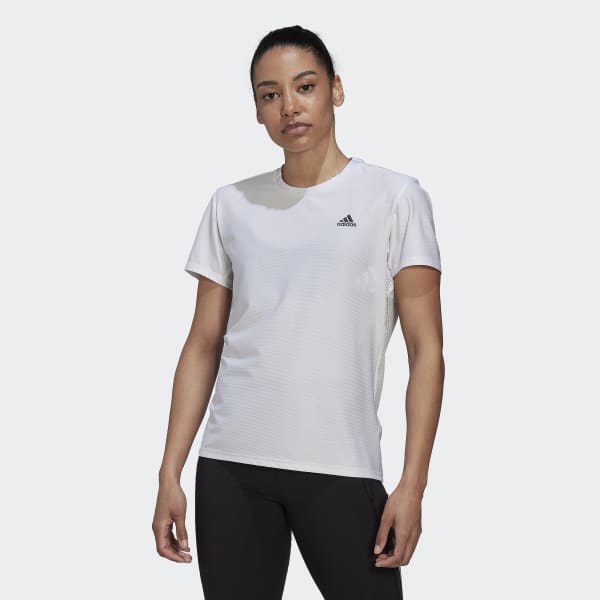 Branco Camiseta Corrida Adi Runner XR667