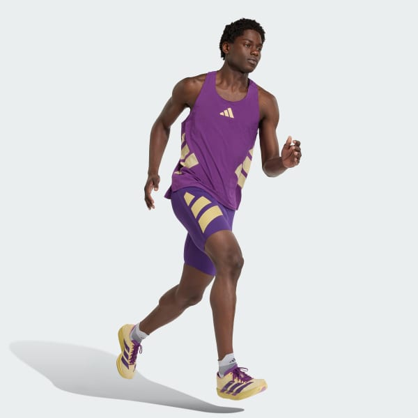 Purple Adizero Road to Records Tank Top