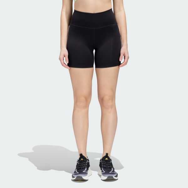 Black DAILY RUN 3 STRIPES TIGHTS
