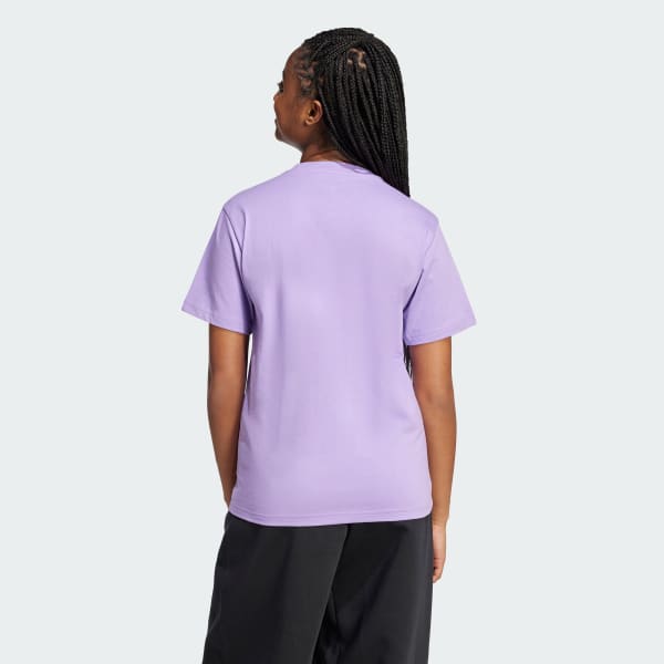 adidas Tech Metallic Graphic Tee - Purple | Free Shipping