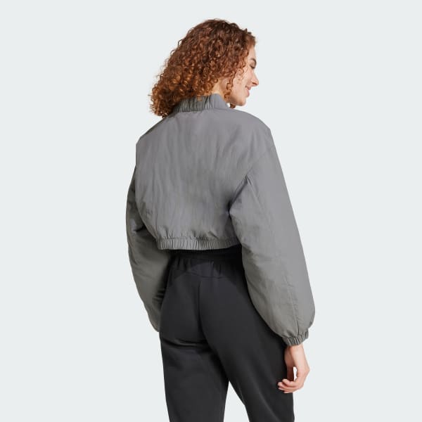 Γκρι City Escape Padded Bomber Jacket