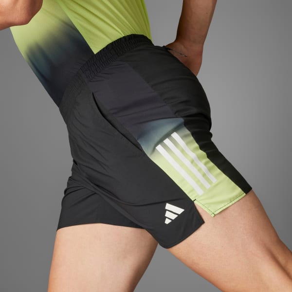 Black Own the Run CLIMACOOL Colorblock Shorts