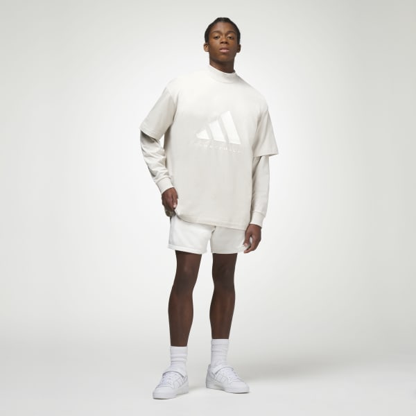 Beige adidas Basketball T-Shirt