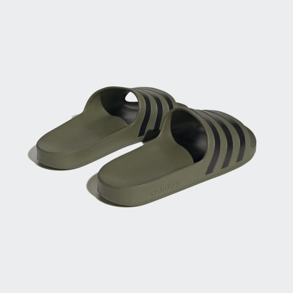 Army Green Adidas Slippers Adidas Adilette Aqua Verde Chinelo