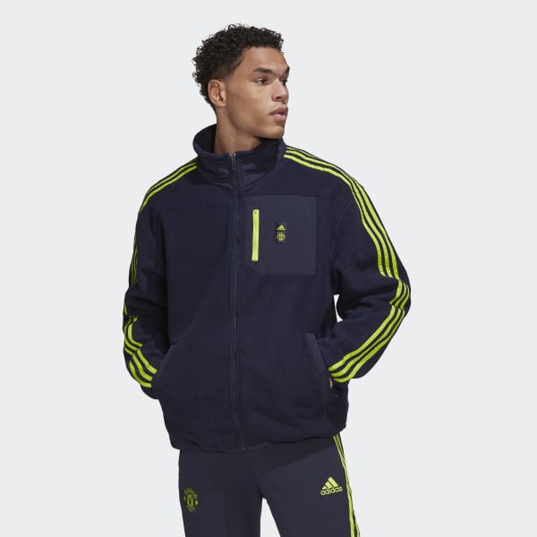 adidas Manchester United Fleece Jacket - Blue | Men's Soccer | adidas US