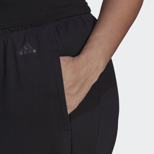 Black Tracksuit Bottoms (Plus Size) DVS42