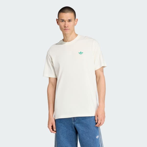 Blanc T-shirt ample Retro Orange GFX