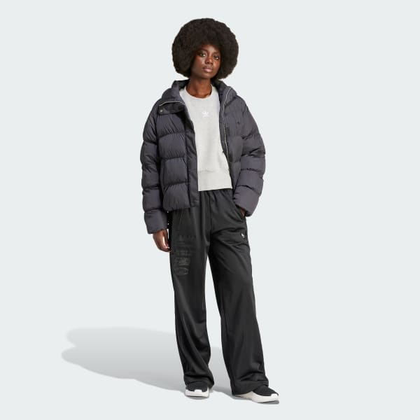 Μαύρο Short Vegan Puffer Jacket