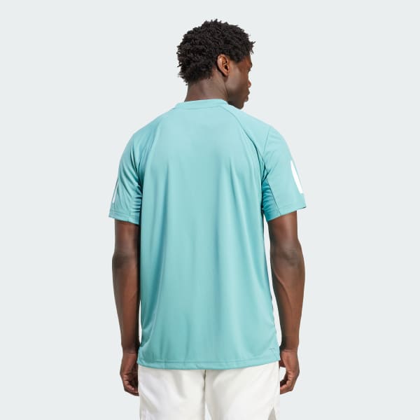 Turquoise Club Tennis Climacool 3-Stripes Tee