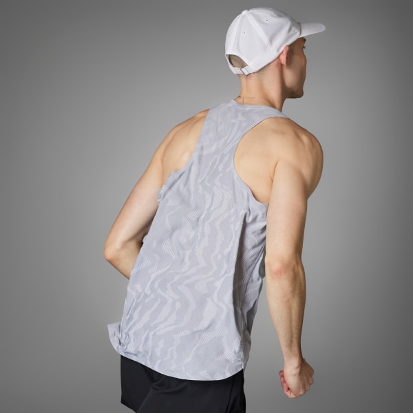 Grey Ultimate Engineered Running Singlet